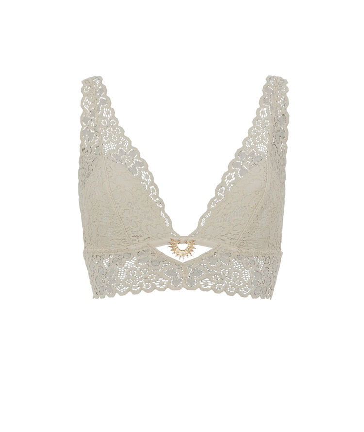 Soutien-gorge triangle sans armatures - écru écru.