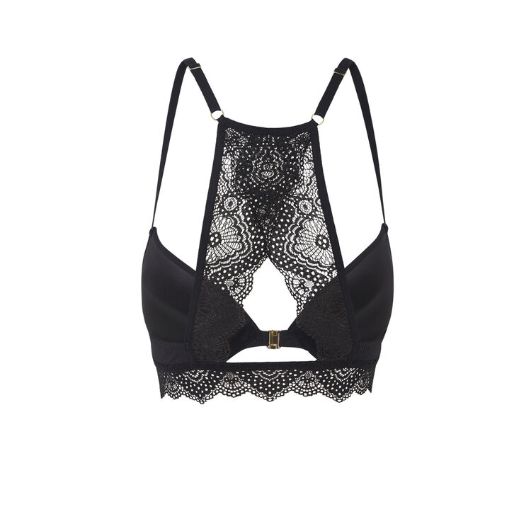 Soutien-gorge push micro/dentelle merveilliz noir.