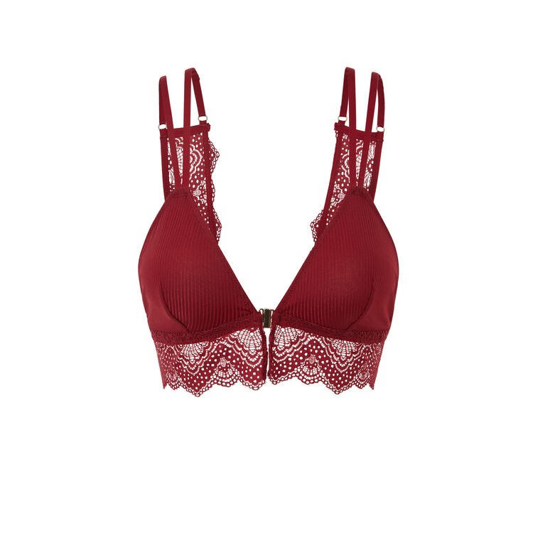 Soutien-gorge triangle sans armatures micro/dentelle merveilliz Soutien-gorge triangle sans armatures micro/dentelle merveilliz;