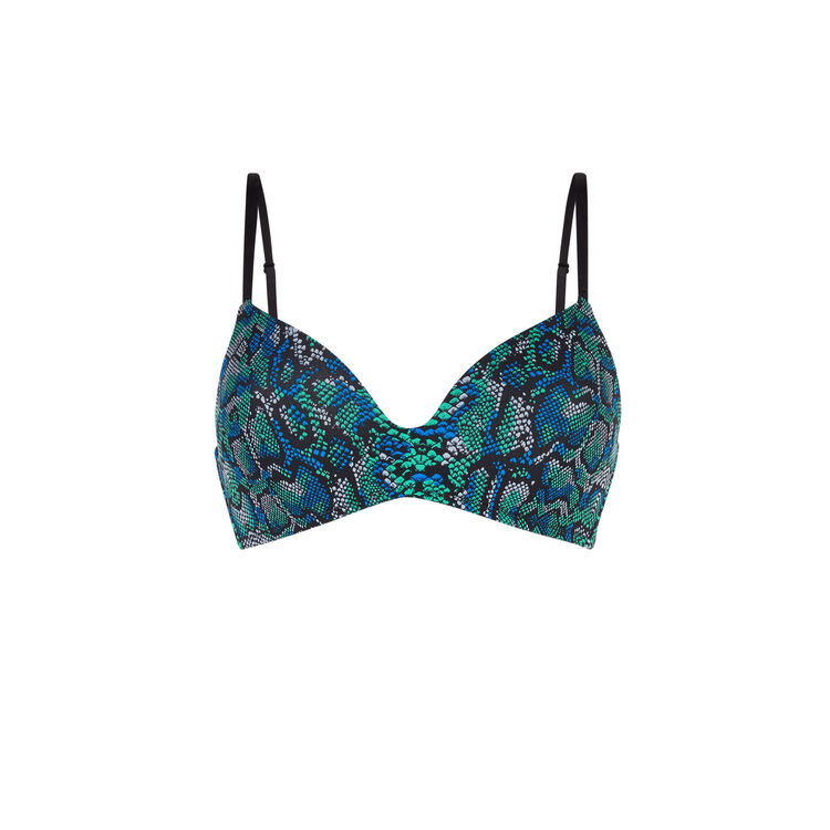 Soutien-gorge ampli imprimé micro snakeiz black.
