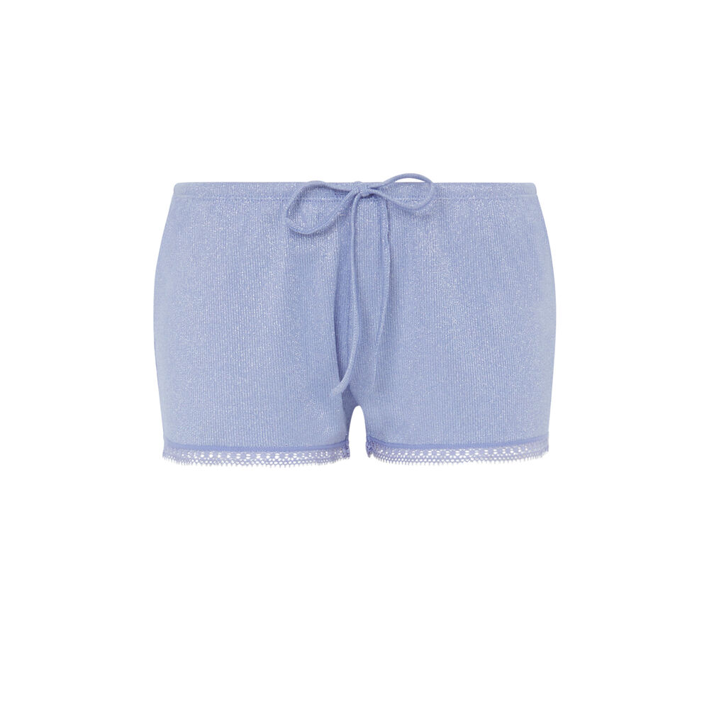 Short met koord in de taille - lila lila.