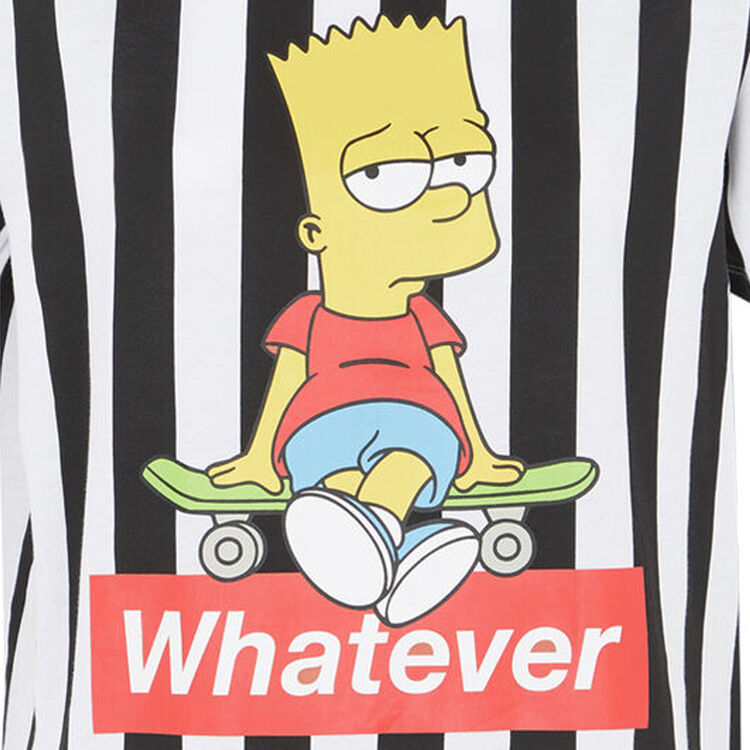 Tee-shirt a rayures print bart Tee-shirt a rayures print bart;