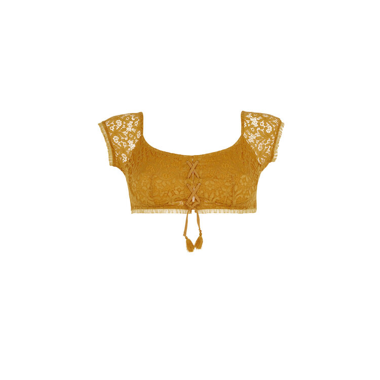Soutien-gorge bandeau couleur ocre dorothiz Soutien-gorge bandeau couleur ocre dorothiz;