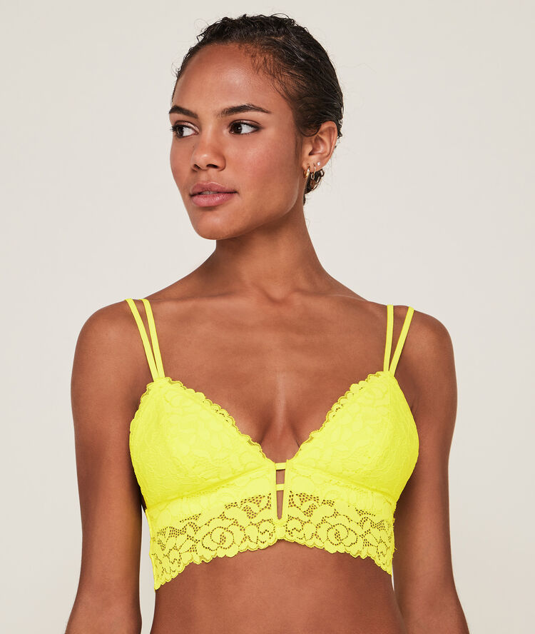 Soutien-gorge triangle sans coques - jaune fluo jaune fluo.