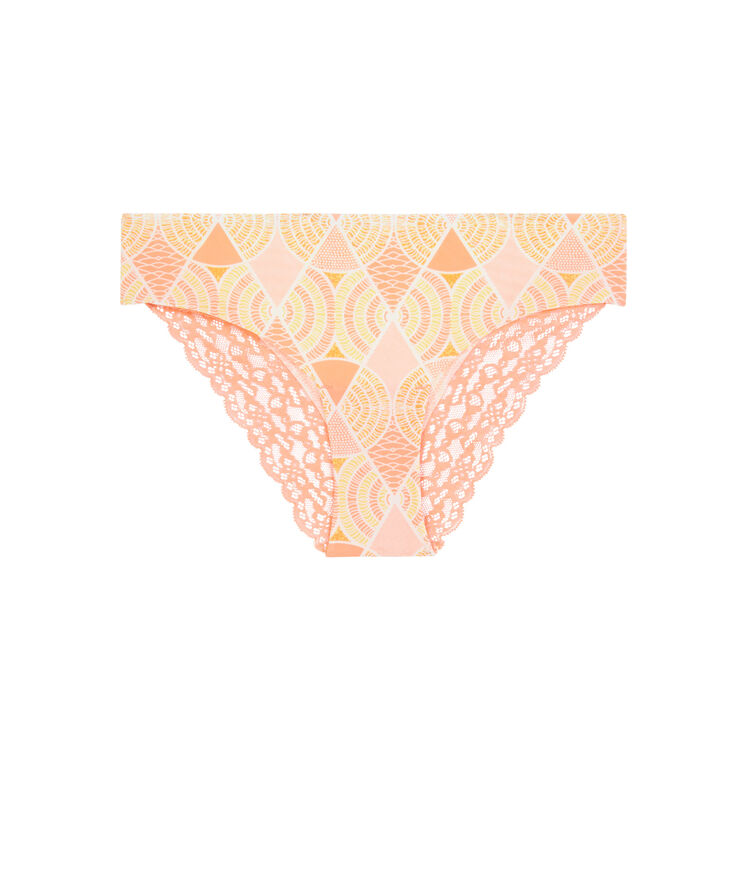 Culotte en micro imprim&eacute; wax - rose rose.