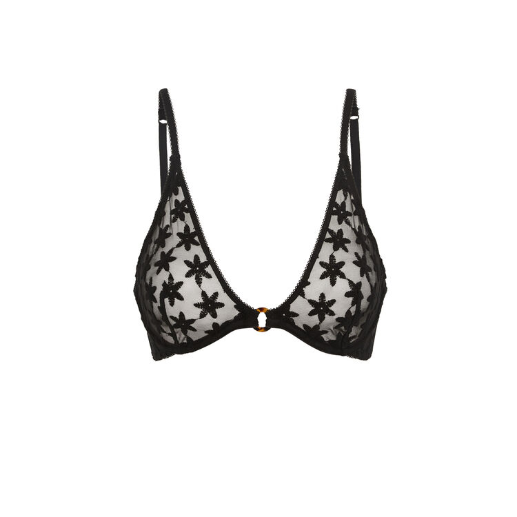 Soutien-gorge corbeille noir tortuiz Soutien-gorge corbeille noir tortuiz;