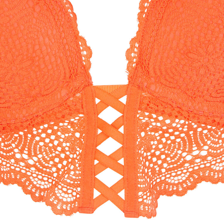 Soutien-gorge orange bustier push mahaliz orange.