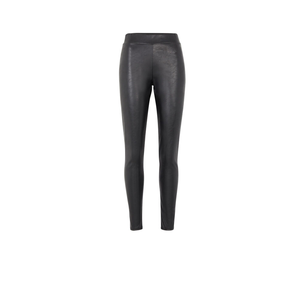 Legging similicuir - noir noir.