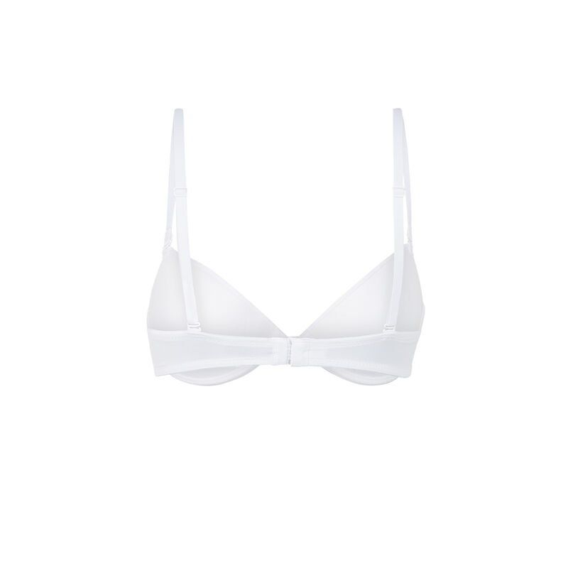 Soutien-gorge ampliforme blanc micro blanc.