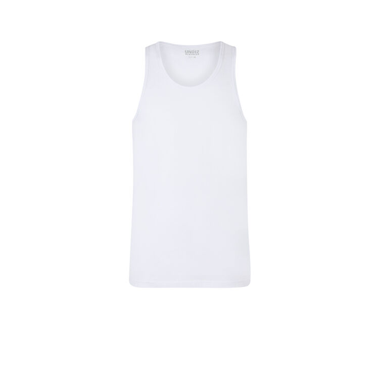 Debardeur en coton uni yodiz blanc.