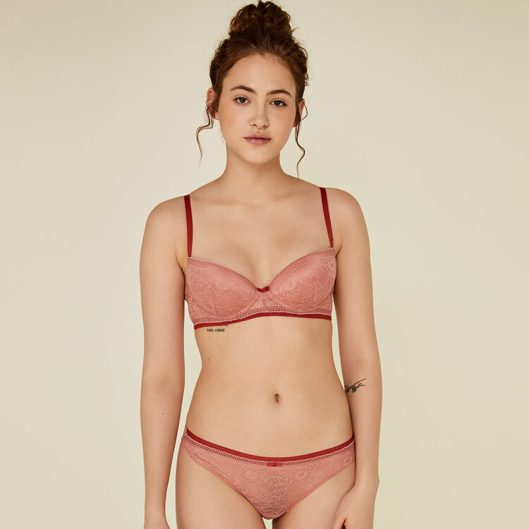 Soutien-gorge rouge brique ampli revoltiz red.