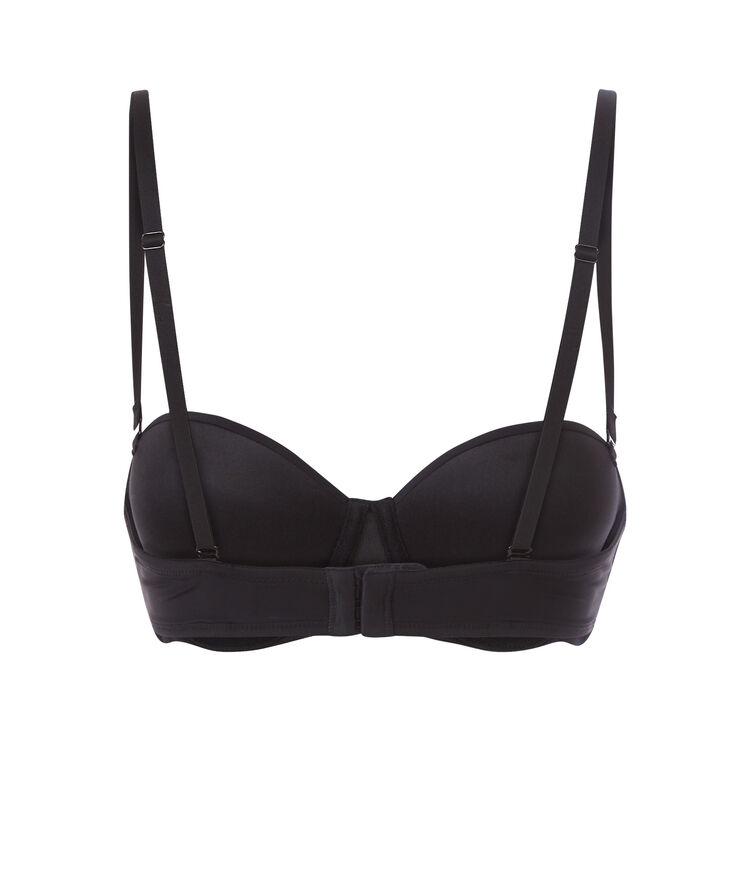 Soutien-gorge bandeau micro - noir noir.