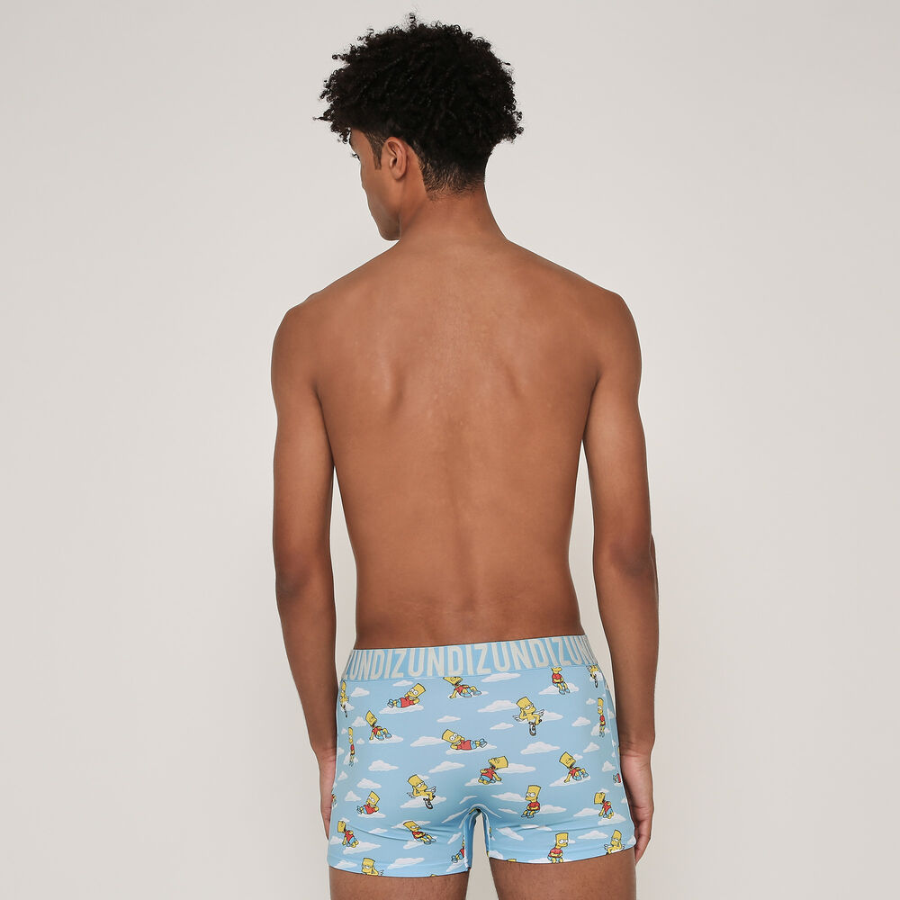 Boxer micro &agrave; imprim&eacute; bdsimpsoniz bleu.