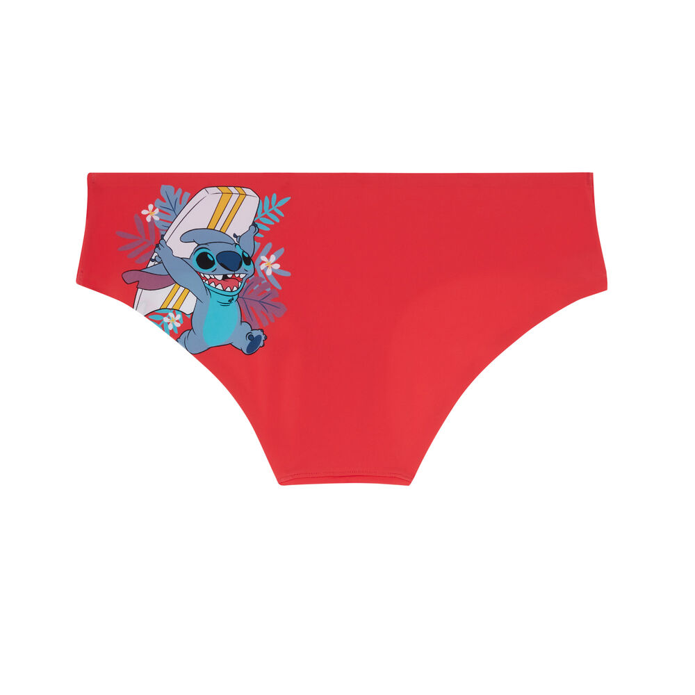 Shorty à imprimé stitch - corail corail.