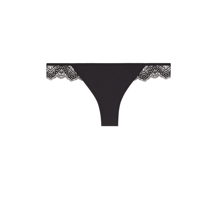 Tanga micro/dentelle merveilliz noir.