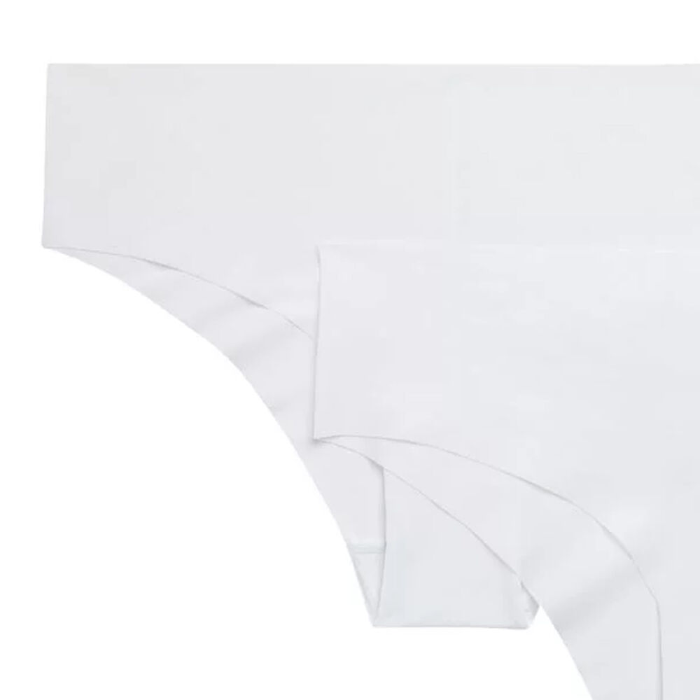 Set van twee wite shorty’s in microvezelstof white.