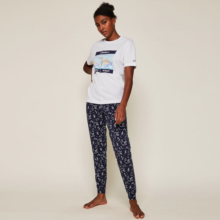 Top à manches courtes print Cendrillon Top à manches courtes print Cendrillon;