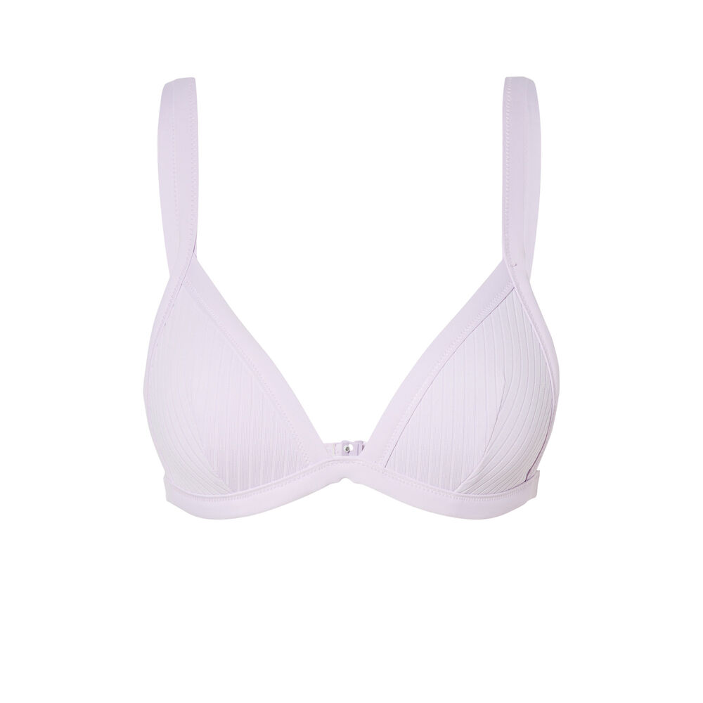 Bikinitopje triangelvorm - lila paars.