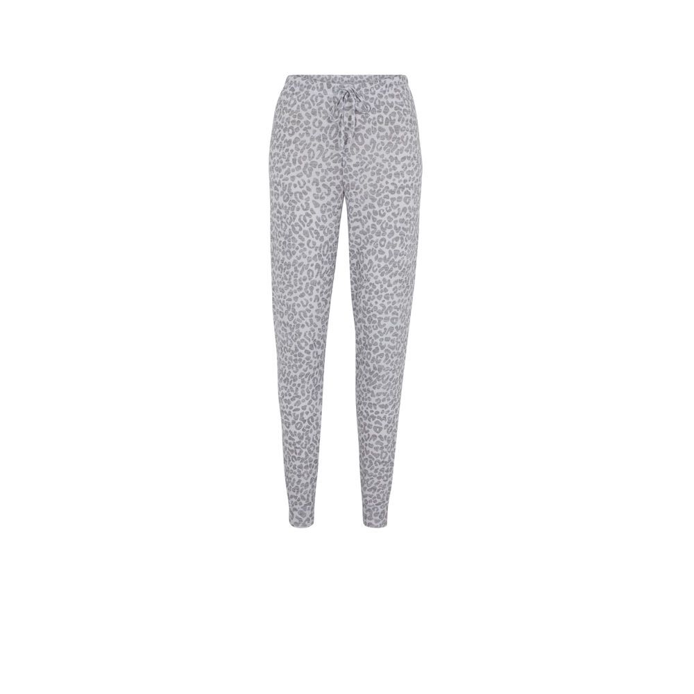 Legging imprim&eacute; leopard - blanc blanc.
