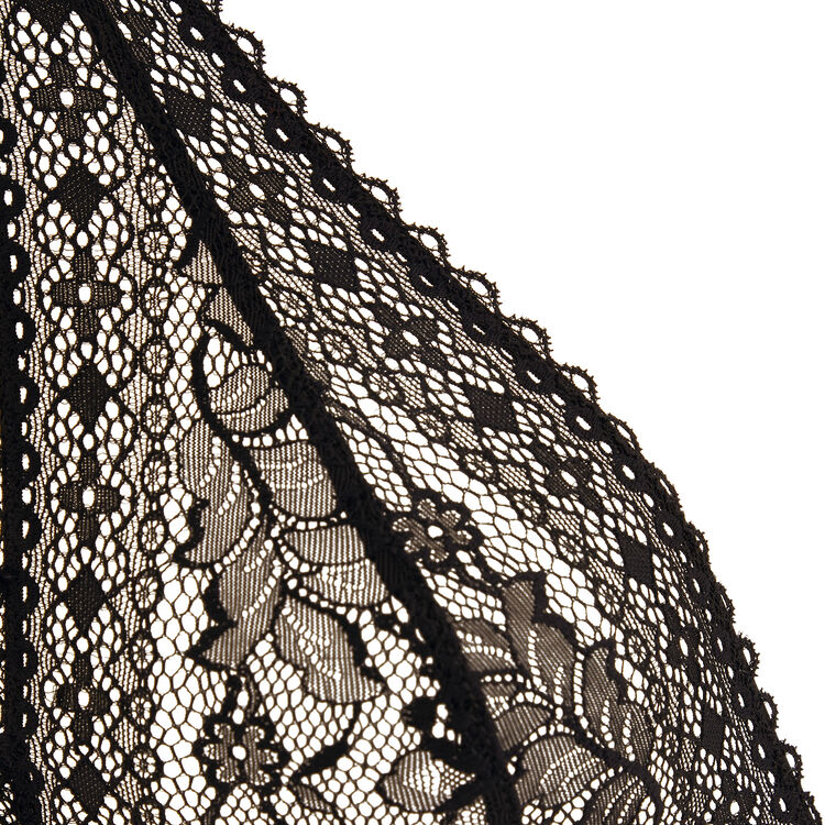 Brassière sans armatures en dentelle thrilliz noir.