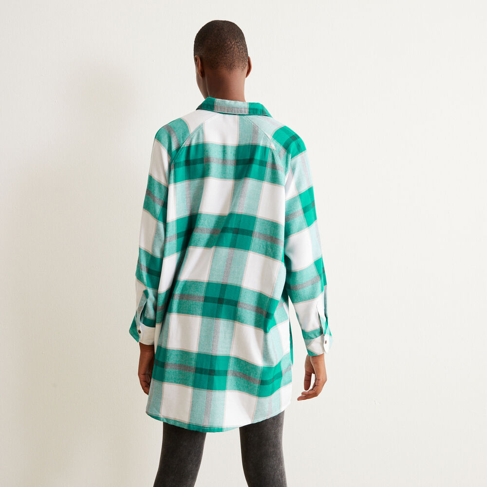 Tunique &agrave; carreaux - vert vert.