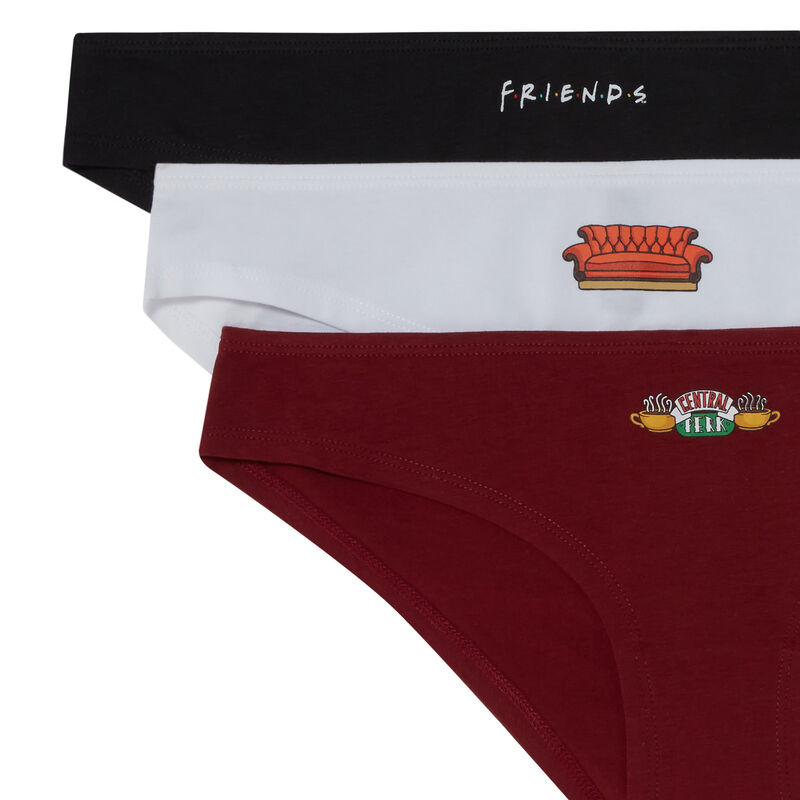 lot de 3 culottes Friends - bordeau lot de 3 culottes Friends - bordeau;
