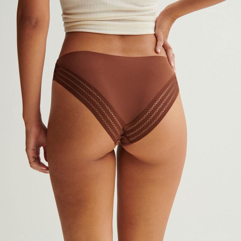 culotte en micro - marron culotte en micro - marron;