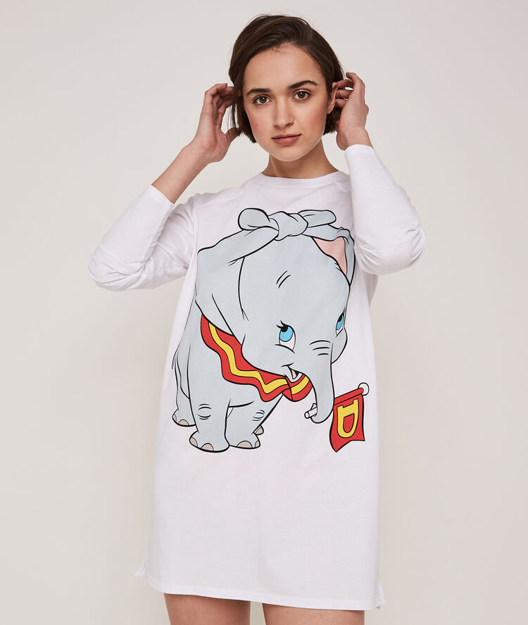 Tuniek met lange mouwen dumbiz wit.