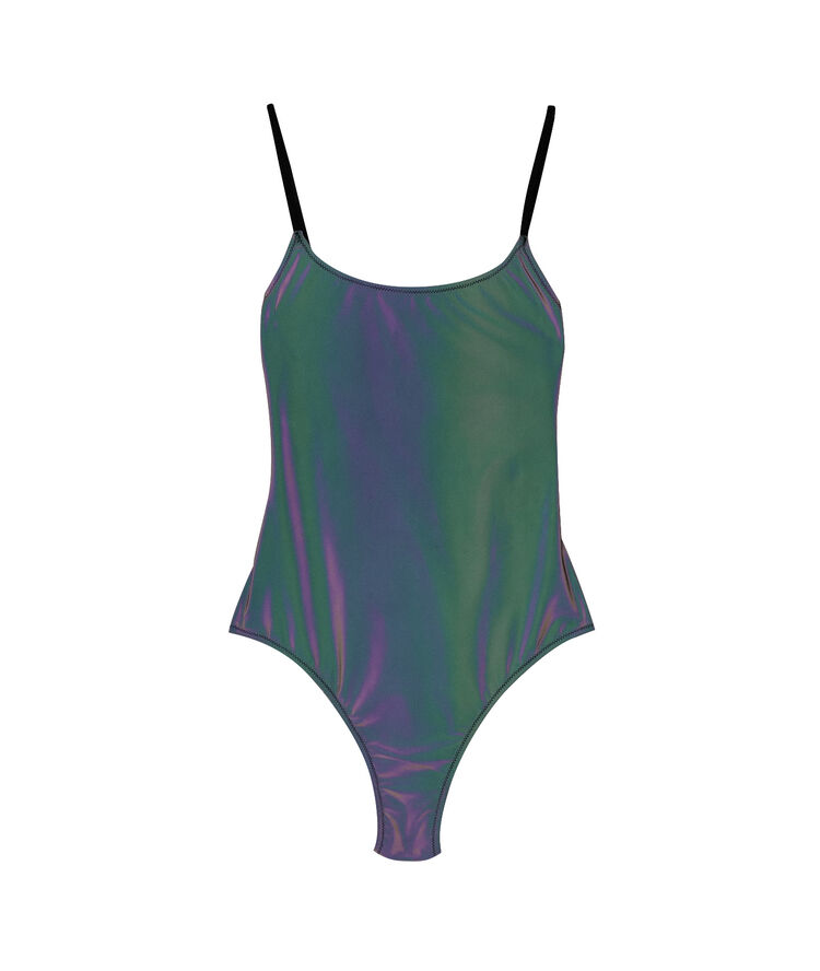 Maillot de bain une pièce réfléchissant - gris gris.