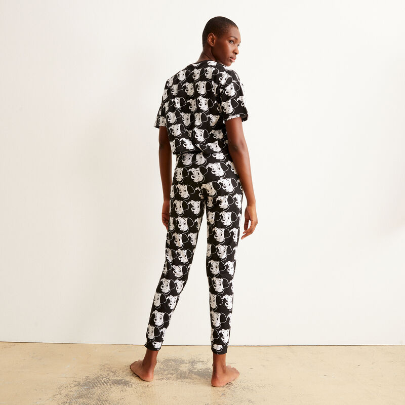 broek met 101 Dalmatiërs motief - zwart broek met 101 Dalmatiërs motief - zwart;
