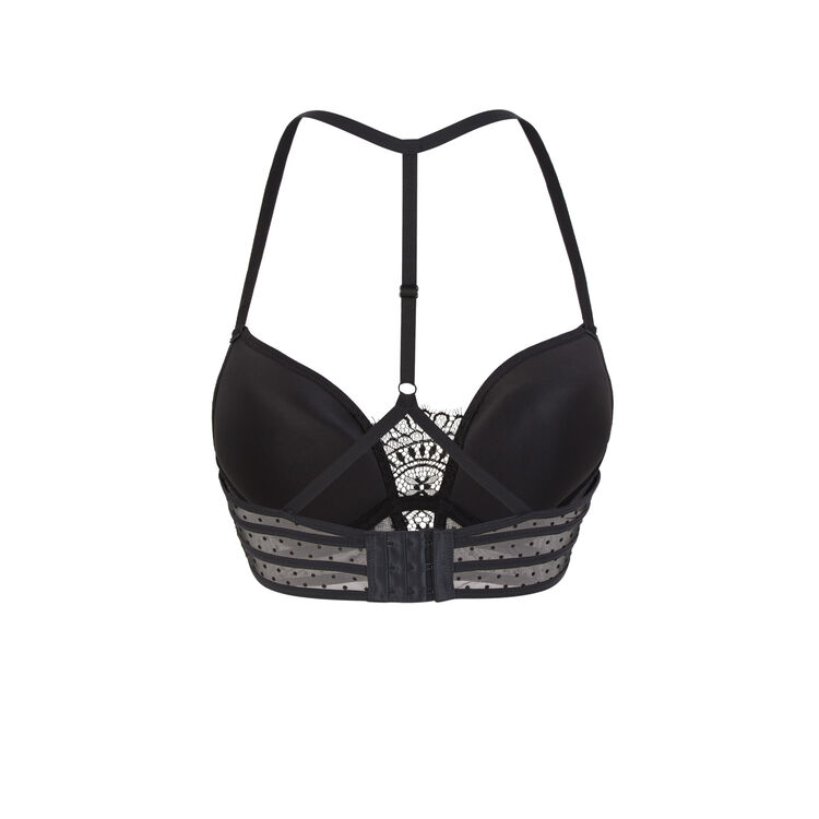 Soutien-gorge noir bustier push flockiz Soutien-gorge noir bustier push flockiz;