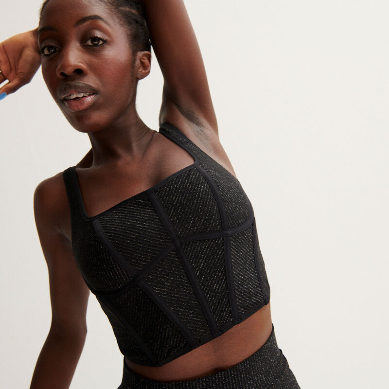 Aya x undiz kanten bustier - zwart Aya x undiz kanten bustier - zwart;