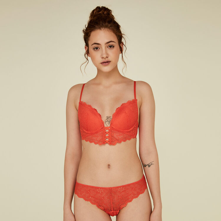Soutien-gorge orange bustier push mahaliz orange.
