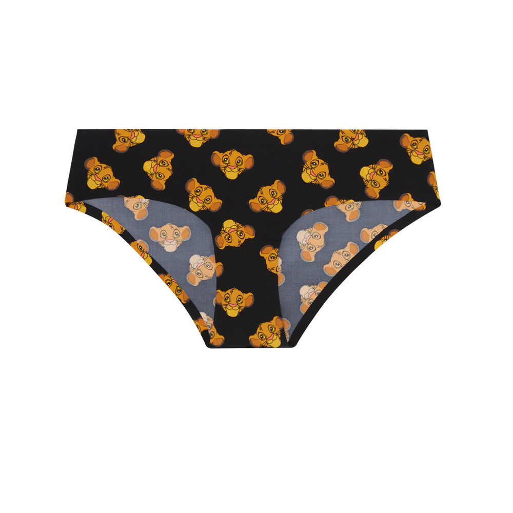 Shorty met simba motief - zwart zwart.