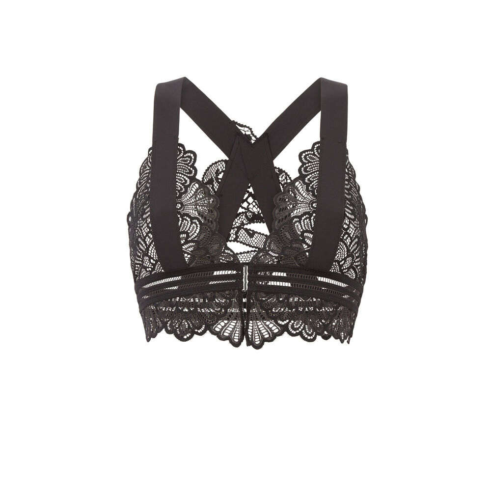 Soutien-gorge sans armatures tatoo serpent - noir noir.