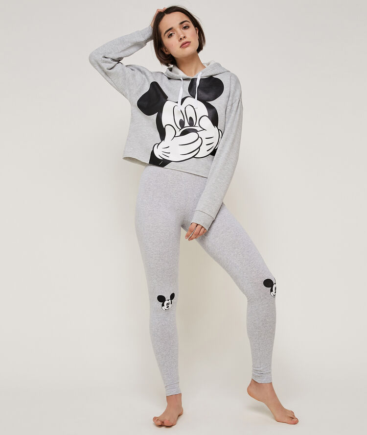 Legging imprimé mickey doublemickiz gris.