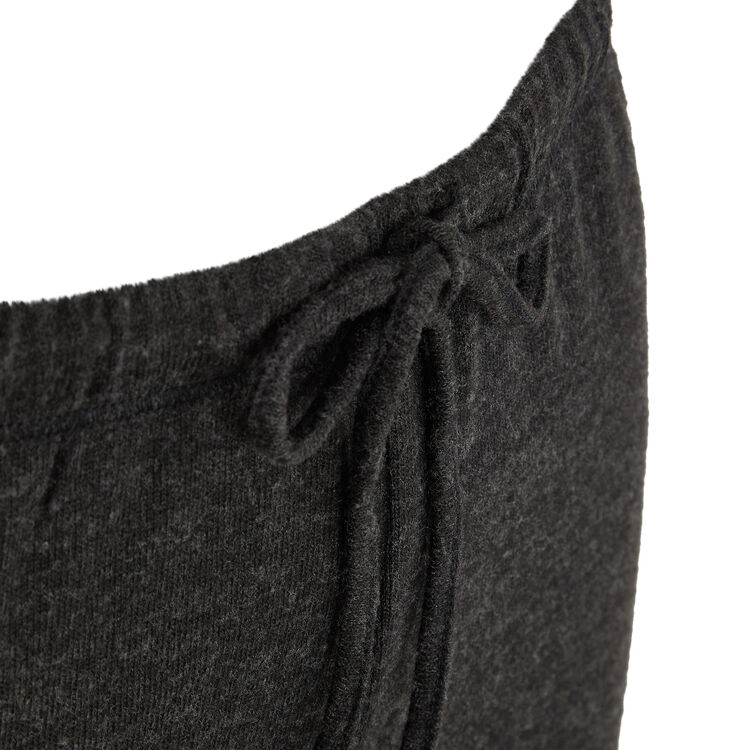Pantalon en maille grattée quodiz anthracite.