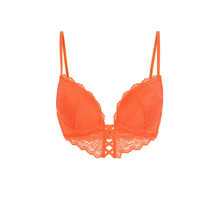 Soutien-gorge orange bustier push mahaliz Soutien-gorge orange bustier push mahaliz;