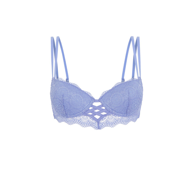 soutien-gorge dentelle push-up - bleu ciel soutien-gorge dentelle push-up - bleu ciel ;