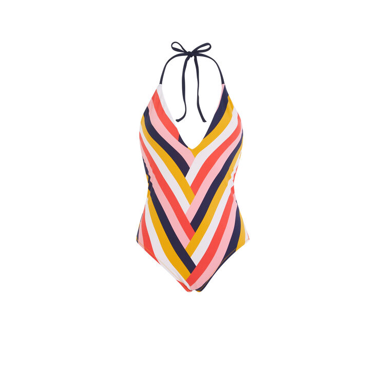Maillot de bain une pièce bleu marine bonirayiz bleu.
