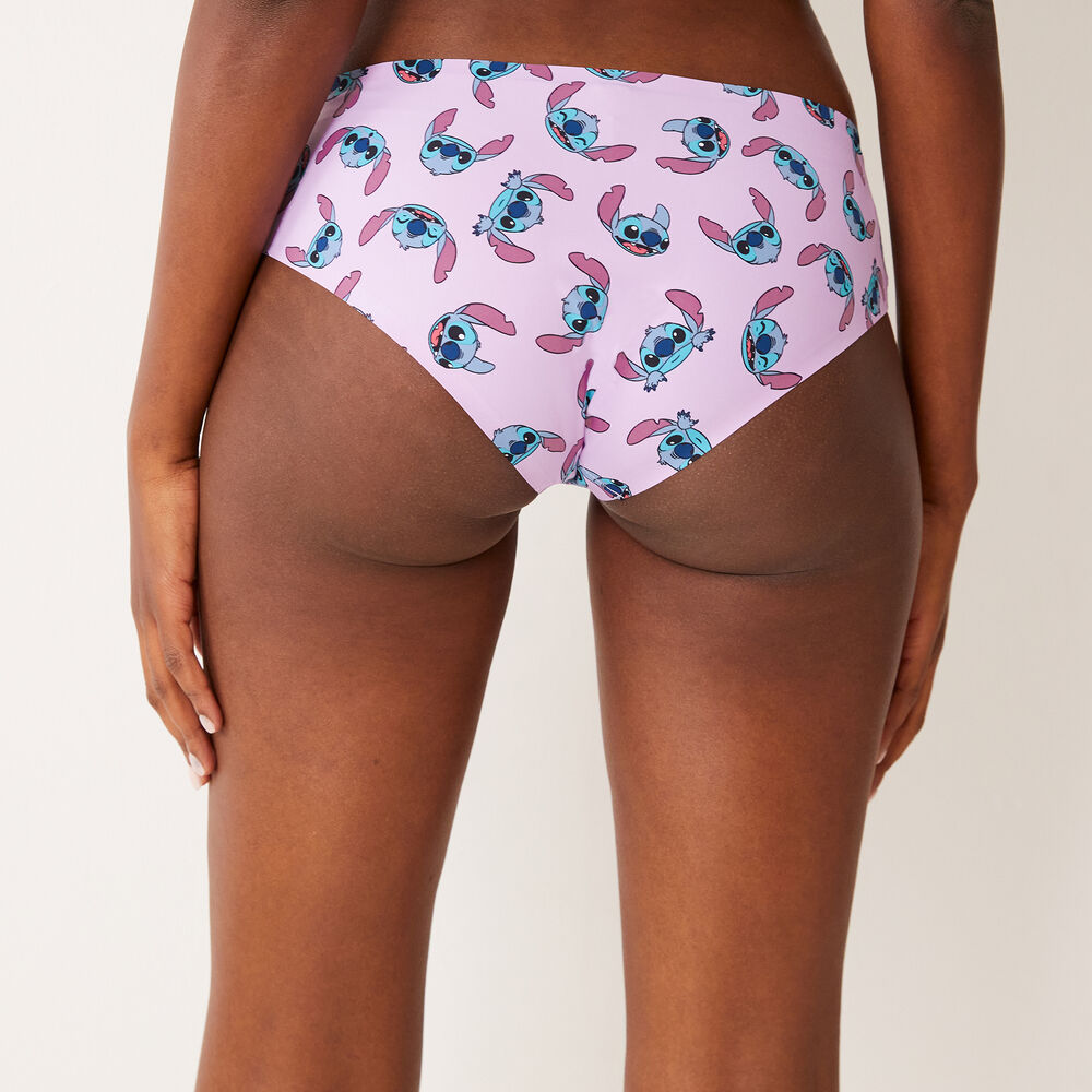 Slip met stitch-print - paars paars.