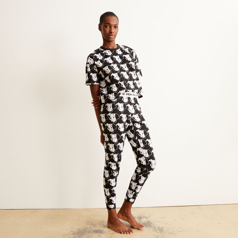 broek met 101 Dalmatiërs motief - zwart broek met 101 Dalmatiërs motief - zwart;