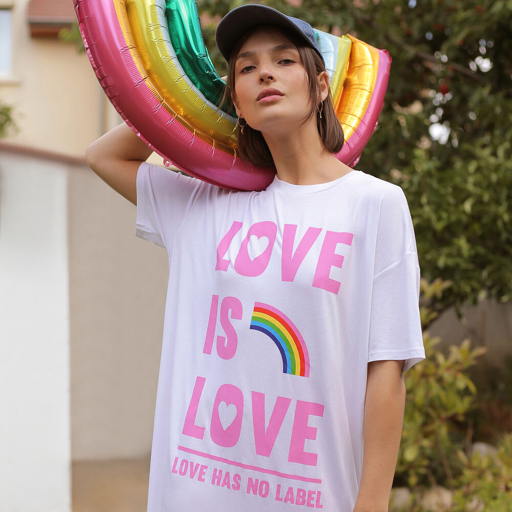 Tuniek met korte mouwen - wit wit.