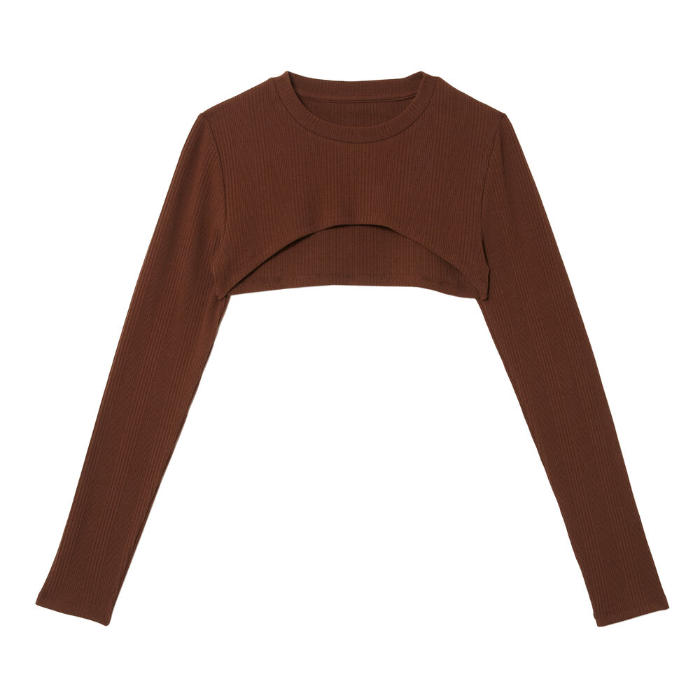 Top cache bras - marron marron.