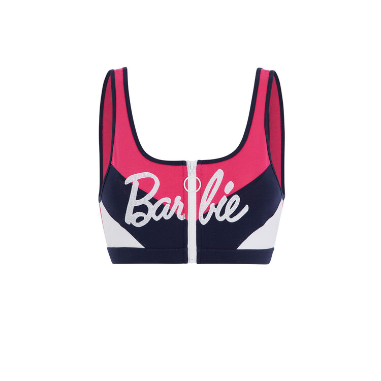 Brassiere a zip logo barbie pinkbarbiz fushia.