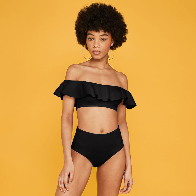 Haut épaules nues noir sabliz black.
