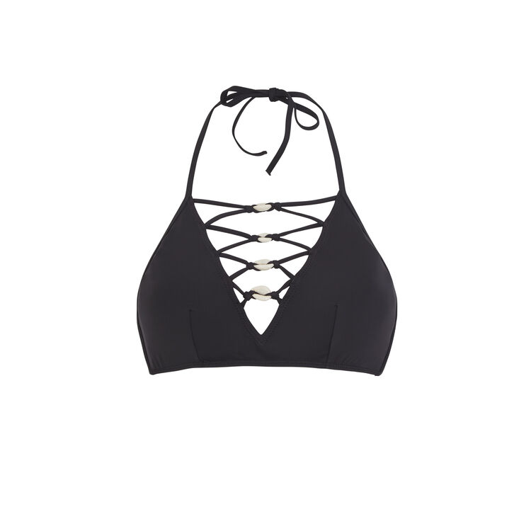 Haut de maillot de bain noir pachucaniz noir.