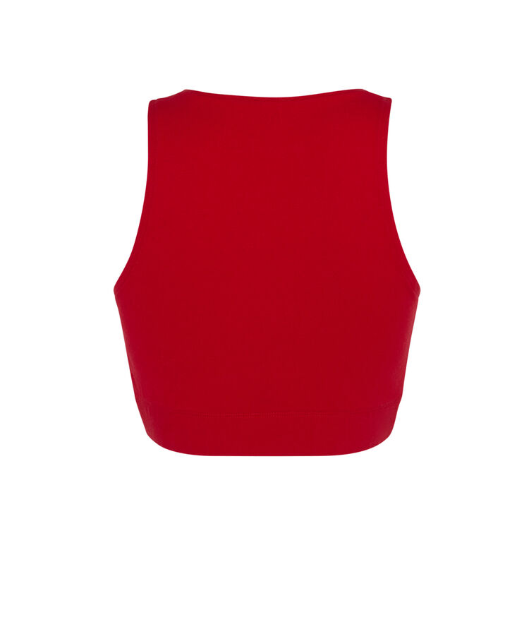 Crop top à rayures elite - blanc blanc.