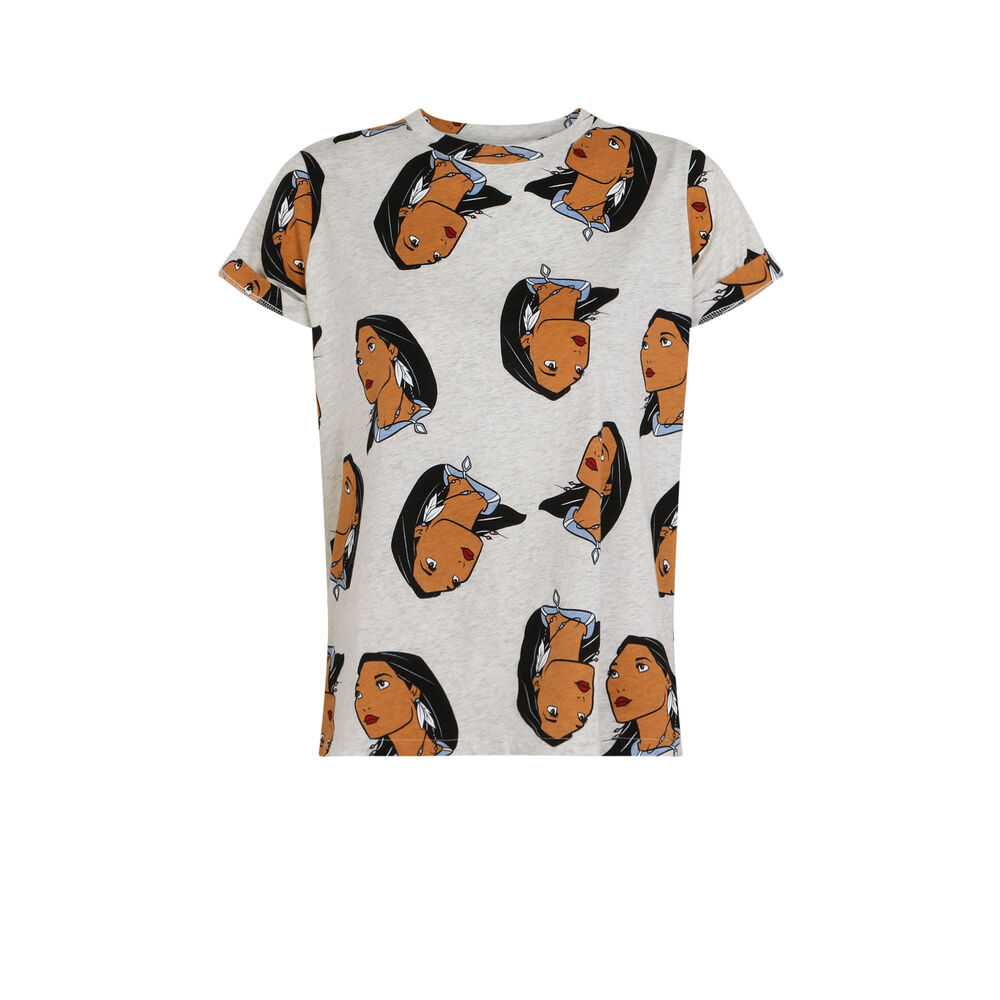 Top à motifs pocahontas - écru ecru.