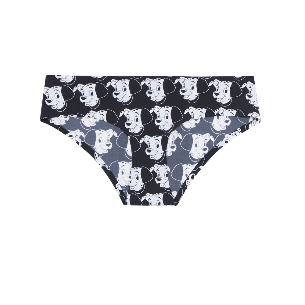 Shorty met 101 dalmatiërs motief - zwart zwart.